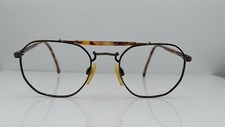 Vintage Metropolis 8677 Brown Meta Oval Pilot Sunglasses FRAMES ONLY Italy