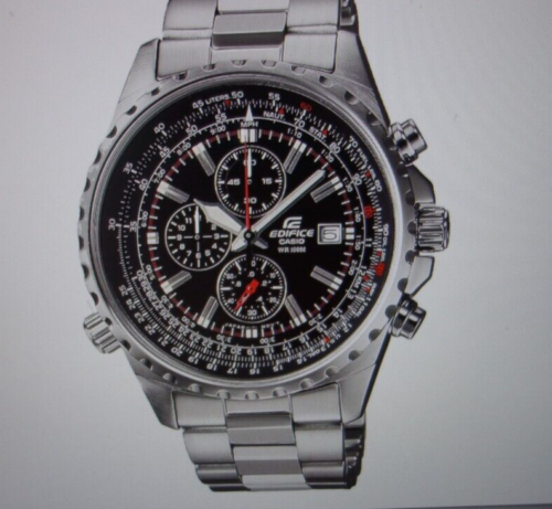 Orologio Cronografo Casio Uomo EDIFICE Acciaio Inox Flight Computer - EF527D-1 - Foto 2 di 8