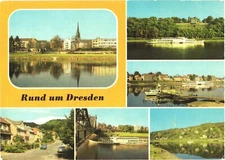 Around Dresden Germany View of Dresden-Neustadt Van Gogh Street Postcard