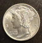 1942-S Mercury Dime - FSB - Choice Gem BU Lustrous #M67