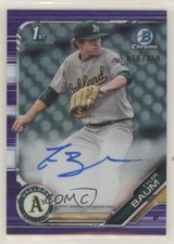 2019 Bowman Draft Chrome Pick Purple Refractor /250 Tyler Baum #CDA-TB Auto 1v7