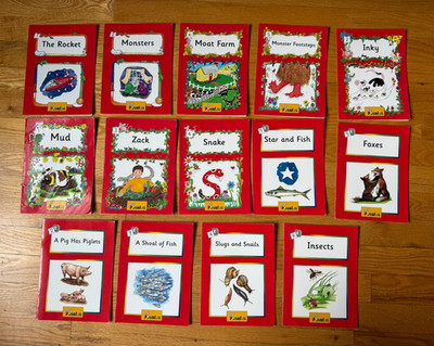 JOLLY PHONICS READERS - Lot of 14 - RED Books LEVEL 1 - 2002