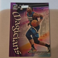 Panini Donruss Anthony Edwards #10 Magicians Insert Basketball Trading Card