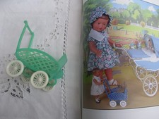 Rarissime et ancienne poussette miniature pour poupée vintage