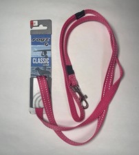 Rogz Classic Utility Snake Medium Dog Lead, PINK