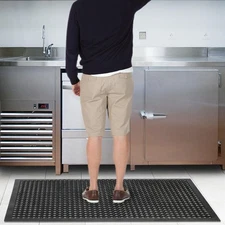 Anti-Fatigue Floor Mat 36" x 60"  Heavy Duty Restaurant Floor Mats Black Home US