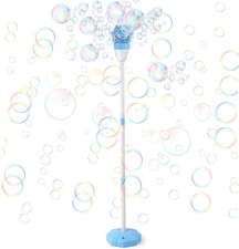 Palksky Bubble Machine with Lights for Outdoor, Automatic Bubbles Blower Maker f