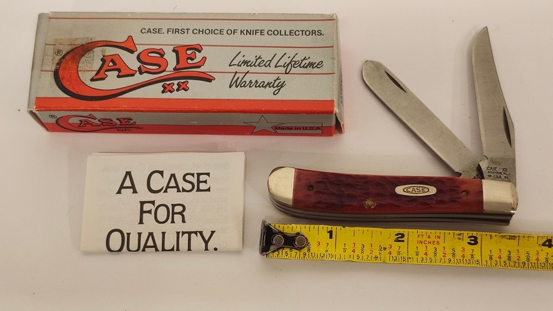 Case XX DR6207 Bradford Pa. 1991 Knife Red Bone New In Box