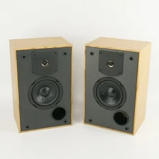 JBL J2050 Bookshelf Speakers Pair 2 Way Oak Tested USA