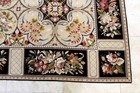 8X10 MAGNIFICENT ANTIQUE HANDMADE VEGETABLE DYE AUBUSSON NEEDLEPOINT WOOL RUG — photo 7