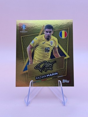 2024 TOPPS EM Razvan Marin ROM SP Star Player Gold Signature Rumänien Sticker
