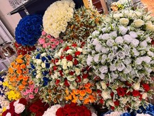 2x Bundles Of Artificial Roses Flower Bouquet (48 Head) Home Party & Event Decor
