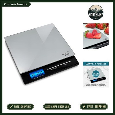 Portable Tempered Glass Shipping Scale with Precision Accuracy and Tare Function