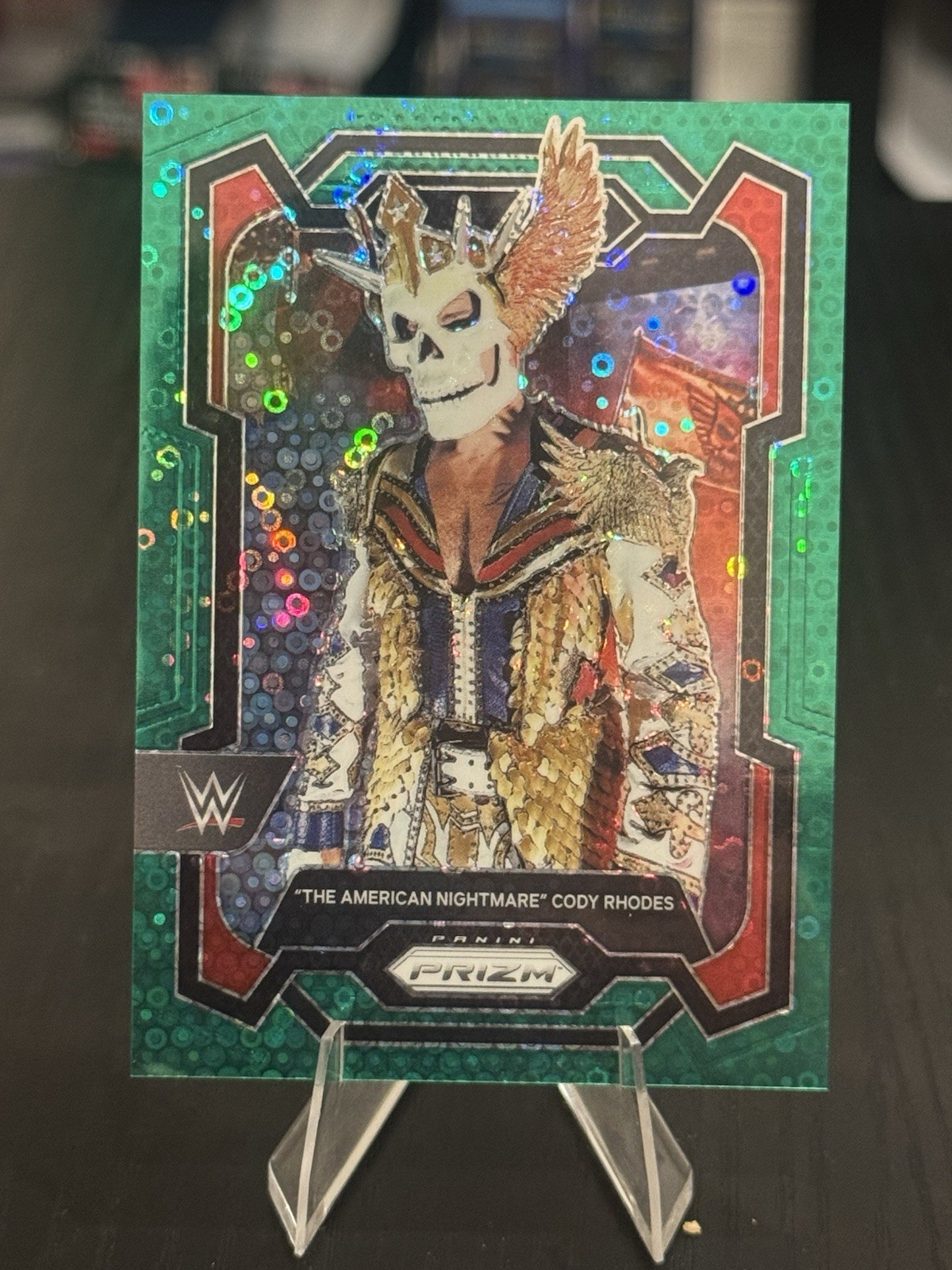 2024 Prizm WWE “The American Nightmare” Cody Rhodes Undercard Green Prizm /49