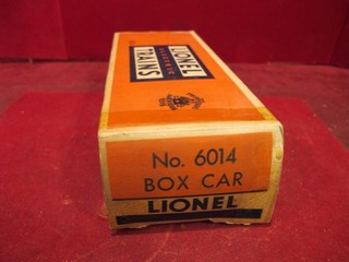 ORIGINAL EMPTY BOX FOR LIONEL 6014 BOXCAR