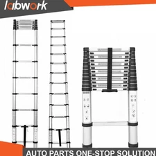Labwork Aluminum Telescoping Ladder Extension Ladders Folding 10.5/12.5/14.5FT