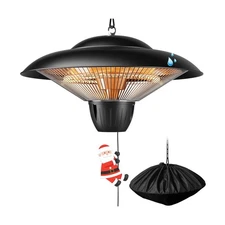 Patio Heater for Outdoor Use 1500W Electric Infrared Hanging Heater, Ceiling ...