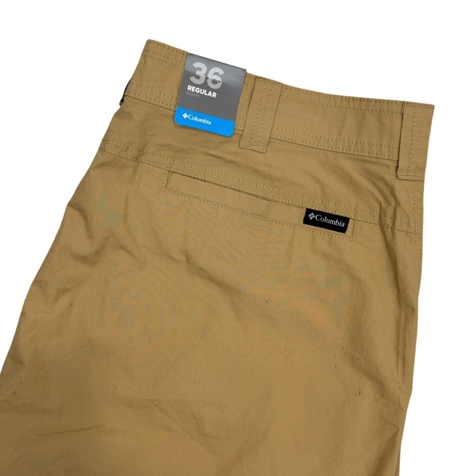 Columbia Birch Forest Shorts Mens 36 Tan Outdoor Hiking Utility New W/Flaw