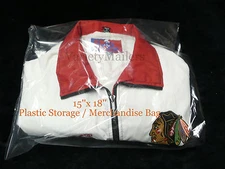 15 Plastic Merchandise Bags 15''x 18'' Clear 1.5 Mil Plastic Bags 15x18