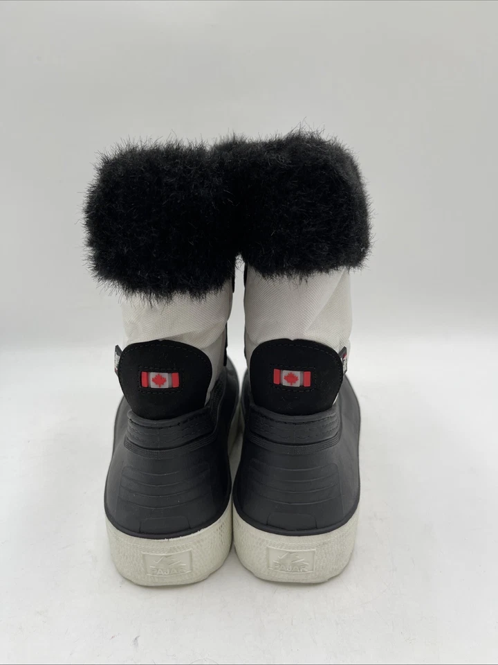 Pajar Canada Black/White Lace Up/Zip Insulated Waterproof Snow Boots Women’s 7 - Image 4 of 4