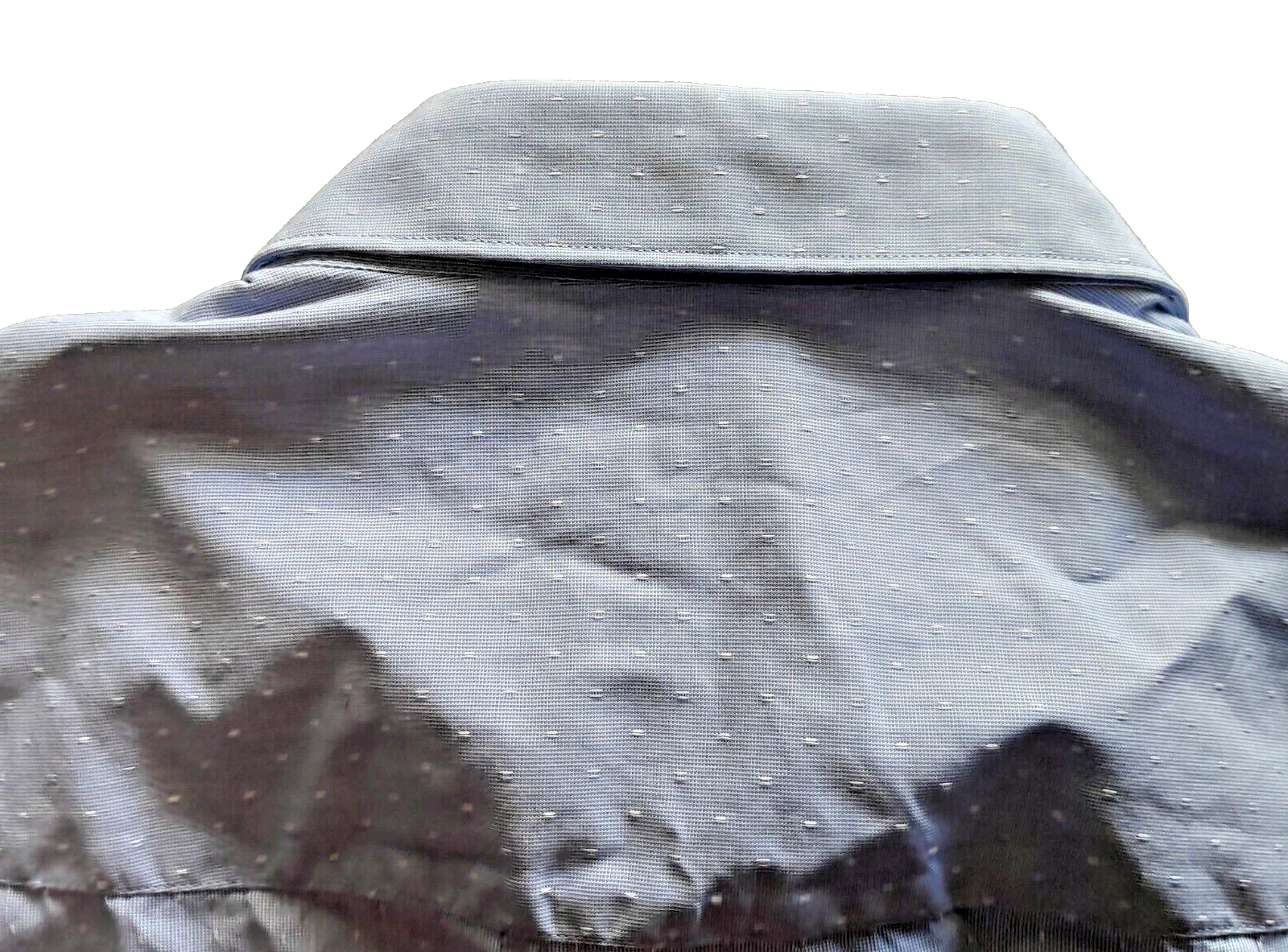 Camicia abito a maniche lunghe a macchie blu chiaro Versace Collection taglia 41