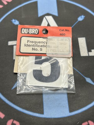 Du-Bro /Dubro. 460 Frequency Identification Sticker #5