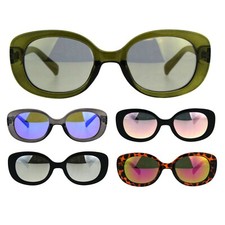 Womens Color Mirror Mod Designer Plastic Fashion Sunglasses