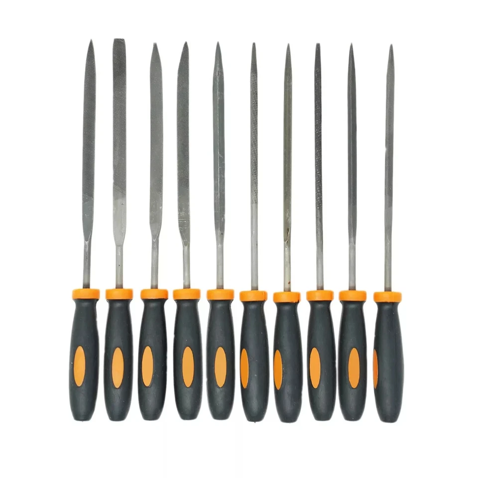 Metal File Set 16 Piece Hand & Needle File Kit Wood Metal Plastic Files in Case - Image 4 of 4