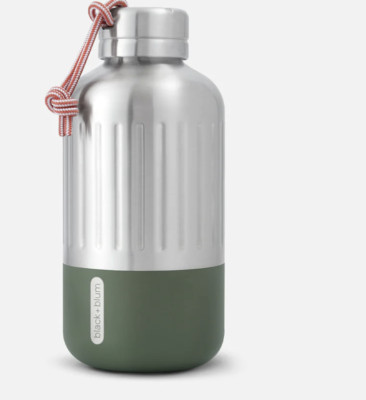 Isolierflasche - Explorer Bottle - Auslaufsicher (650ml) - Schwarz und Blum