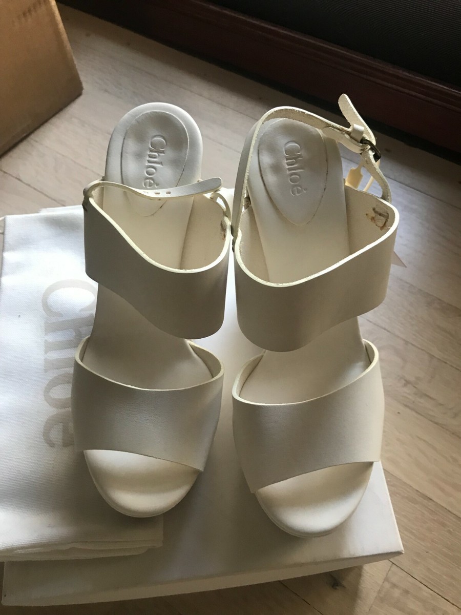 【関税&送料込】Chloe Sandals White Chloé White Mila Sandals Chloe