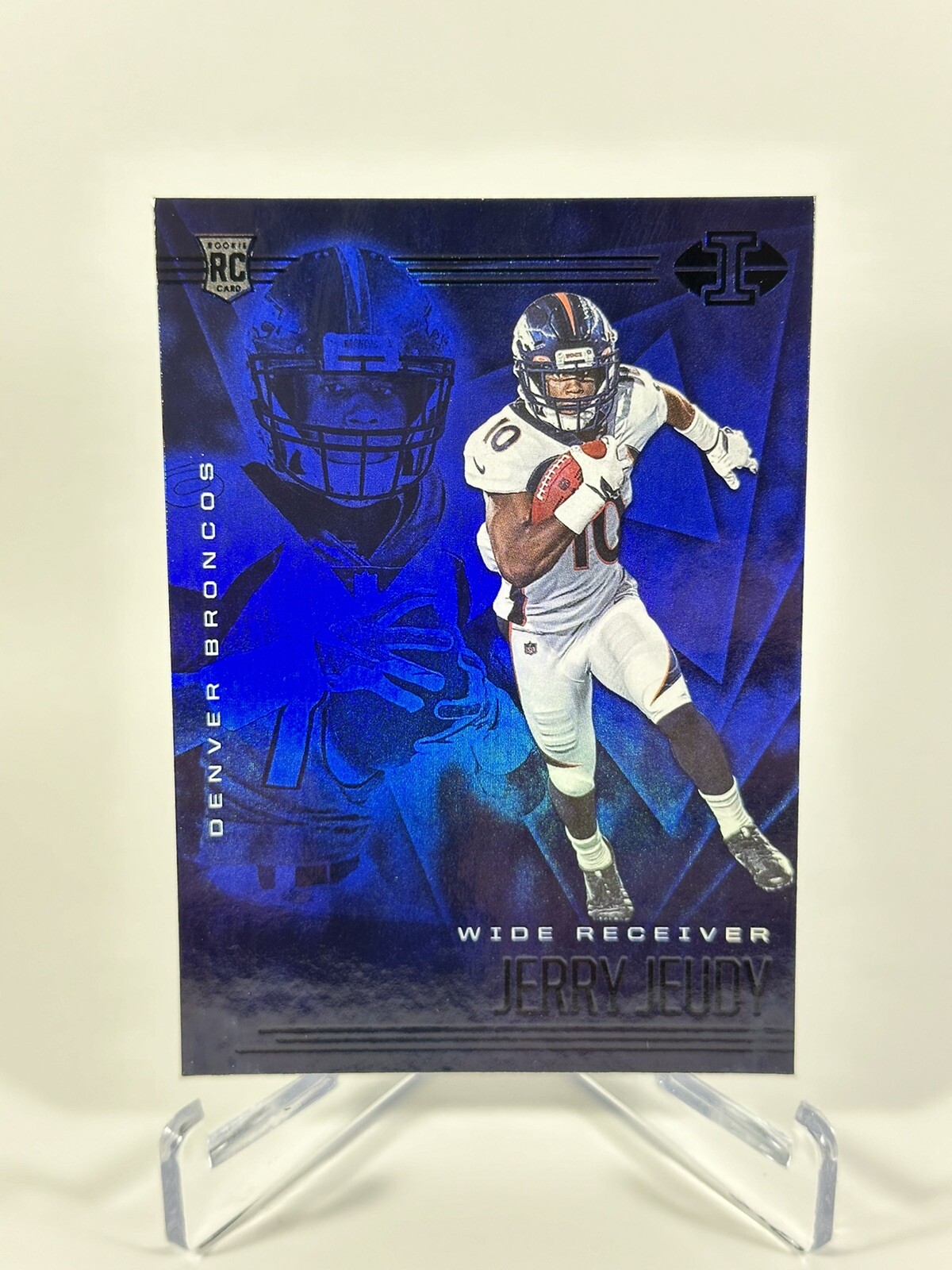 2020 Panini Illusions #17 Jerry Jeudy Trophy Collection Sapphire Rookie RC SP