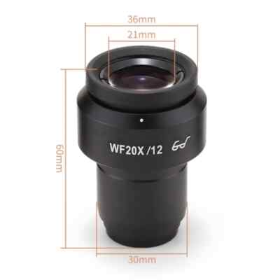 Magnification 20x Wide Field 30mm Mounting Size High Eyepoint Eyepiece FOV 12mm