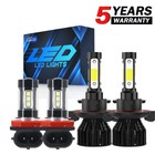 FOR Mini Cooper R56 Clubman R55 6000K LED Headlight High&Low Beam+Fog Bulb Light
