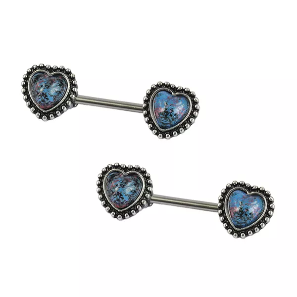 Glass sale nipple piercings