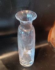 SEA Glasbruk of Sweden Art Glass Vase Tall 9.75" Bud Vase Vintage MCM