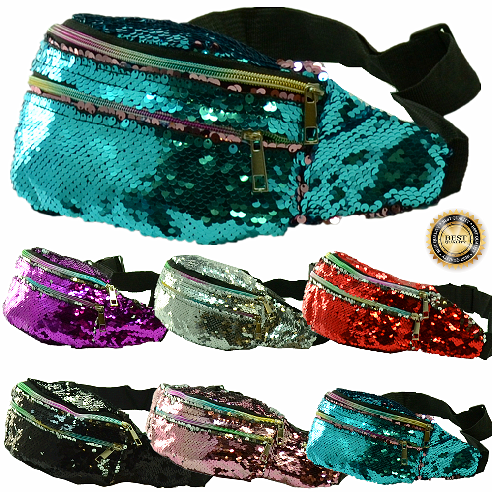 sequins fanny pack