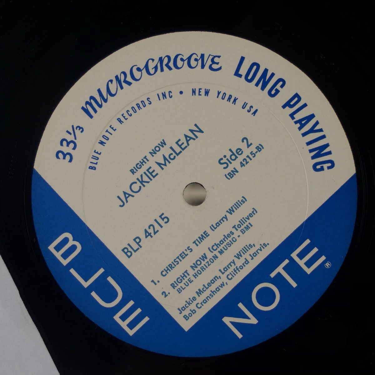 JACKIE McLEAN: Right Now! US Blue Note 4215 OG NY USA Jazz Vinyl