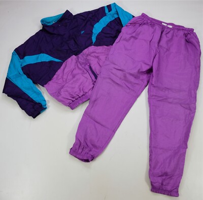 Rare Vintage NIKE Spell Out Swoosh Color Block Jacket Pants Track