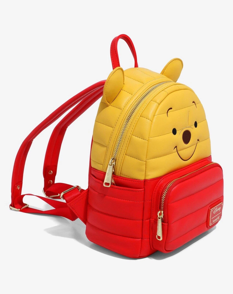 NWT Loungefly Disney Winnie the Pooh Puffer Pooh Bear Figural Mini Backpack