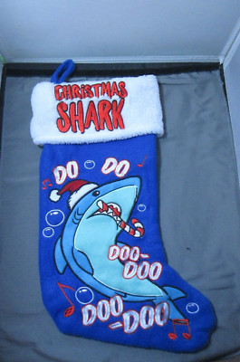 Christmas Stocking - Christmas SHark Do Do, Doo Doo, DOO DOO.