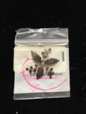 Vintaj Natural Brass Flower 1-1/4  Pendant Packaged From Beadaholique