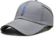 CLAPE Quick Dry Sports Cap Summer UV Protection One Size, Cp18-light Gray