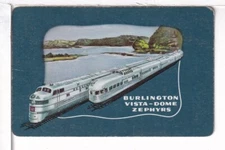 Single Railroad Playing Card "Chicago Burling, Quincy, CBQ-12d" Bollhagen, Stand