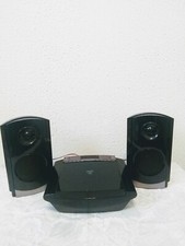 ONN Black AM FM Radio CD Player Discman 2 Speakers 9" Wire Antenna