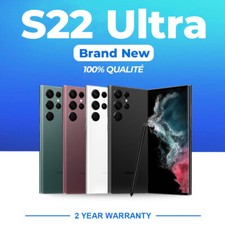 NEW SAMSUNG GALAXY S22 ULTRA 5G SM-S908U FACTORY UNLOCKED GSM CDMA ALL CARRIERS