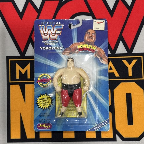 Vintage 1996 WWE WWF Justoys Yokozuna Bend-Ems Ben...