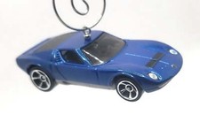 Christmas Ornament Xmas for 1971 Lamborghini Miura SV Blue