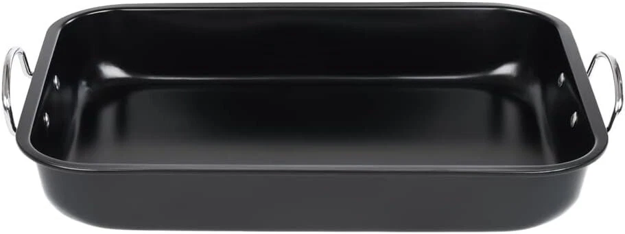 Premium Large Rectangular Oven Roasting Baking Dish Tray Pan with Handles