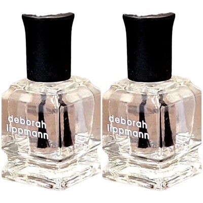 Deborah Lippmann gel lab clear Base coat ~ 0.27 oz, mini size Lot Of Two