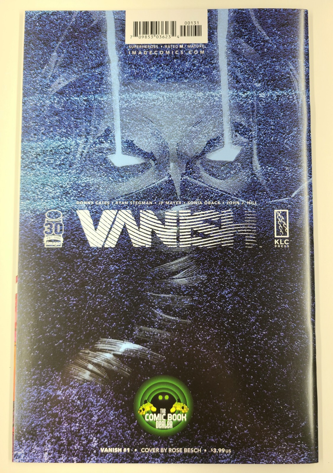Vanish 1 (NM+ or better)!! The Comic Book Dealer Virgin Variant by